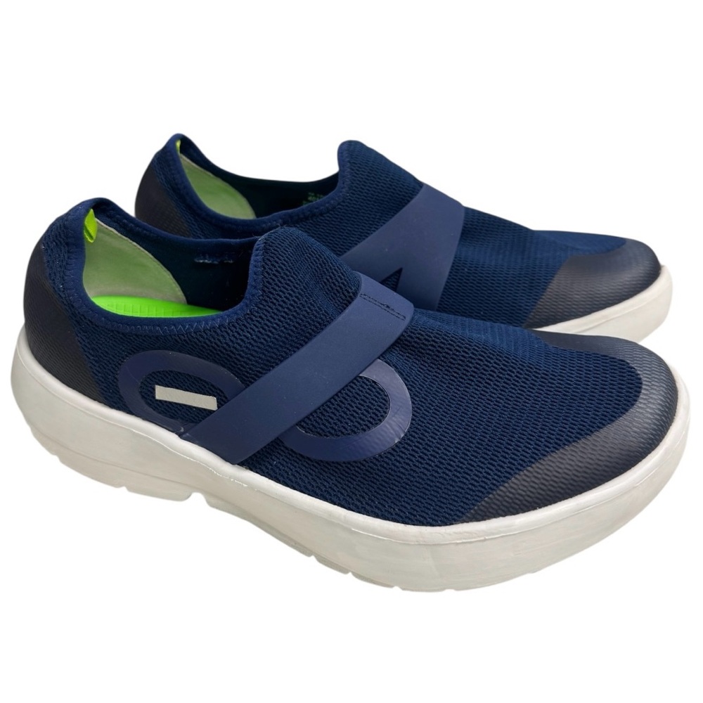 OOFOS OOMG EEZE Navy Blue Men’s Slip-On Sneakers Size 10
